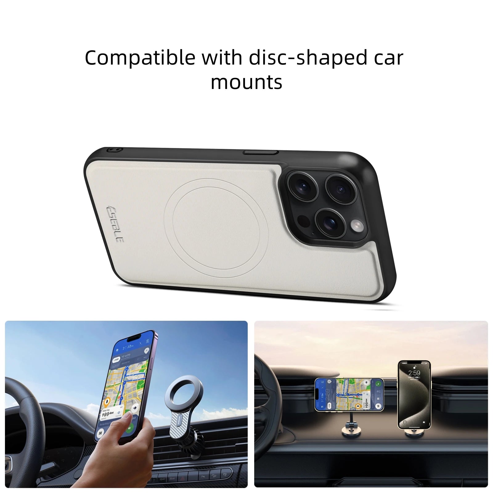 2-in-1 Magnetic Detachable Leather iPhone Case Wallet Card Holder Cover