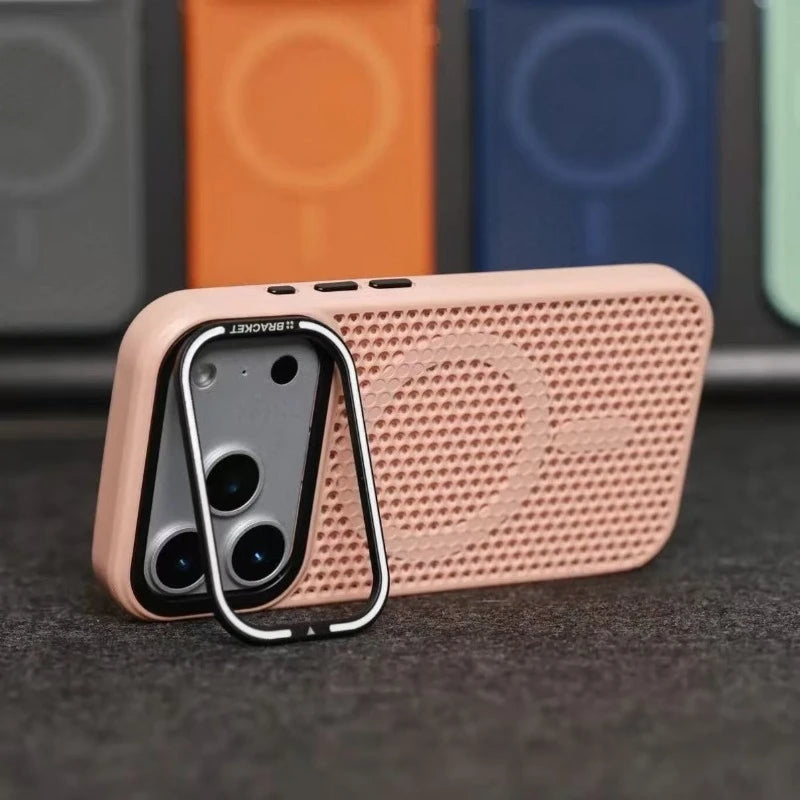 MagSafe Cooling Mesh iPhone Case Camera Mount Shockproof Protective Cover