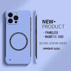 Ultra Thin Matte Magnetic iPhone Case Frameless Hard PC Slim Cover