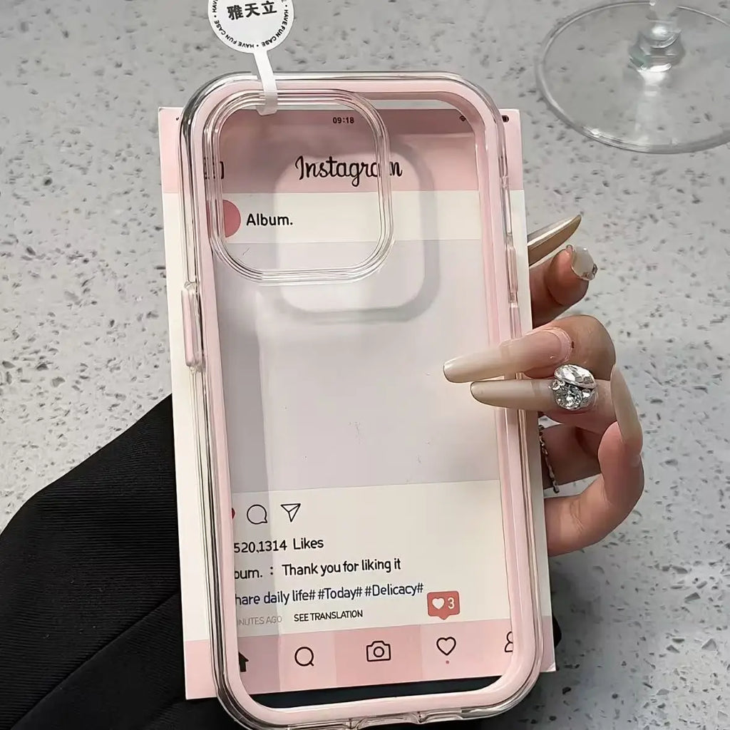 Candy Color Frame Clear Back iPhone Case Shockproof Acrylic Bumper Cover