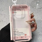 Candy Color Frame Clear Back iPhone Case Shockproof Acrylic Bumper Cover