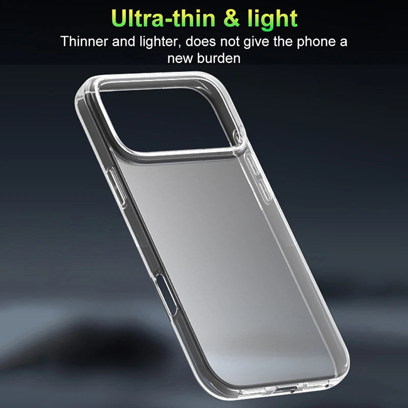 Ultra Thin Clear TPU iPhone Case Transparent Soft Shockproof Cover