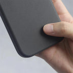 Luxury PU Leather Magnetic iPhone Case Alloy Lens Frame MagSafe Cover