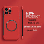 Ultra Thin Matte Magnetic iPhone Case Frameless Hard PC Slim Cover