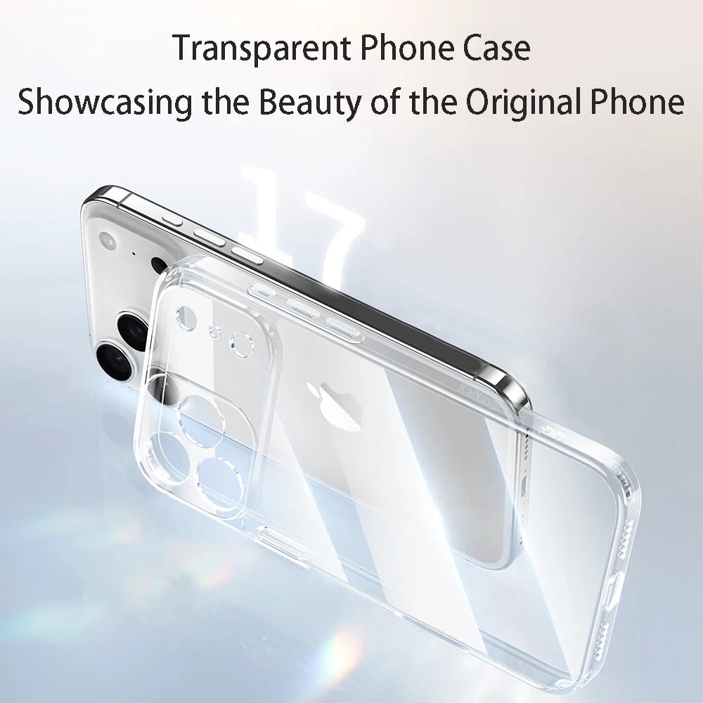 Luxury Clear Soft TPU iPhone Case Transparent Slim Protective Cover