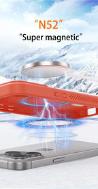 MagSafe Cooling Mesh iPhone Case Heat Dissipation Breathable Shockproof Cover