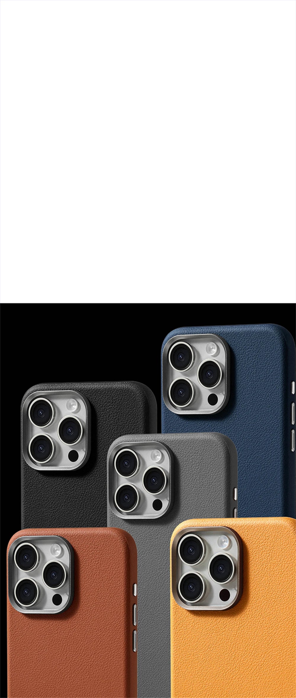 Luxury Business PU Leather Magnetic iPhone Case Metal Camera MagSafe Cover