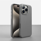 Luxury Business PU Leather Magnetic iPhone Case Metal Camera MagSafe Cover