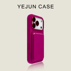 Silicone Card Holder iPhone Case Wallet Shockproof Protective Cover