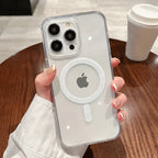 MagSafe Transparent iPhone Case Shockproof Clear PC Hard Cover