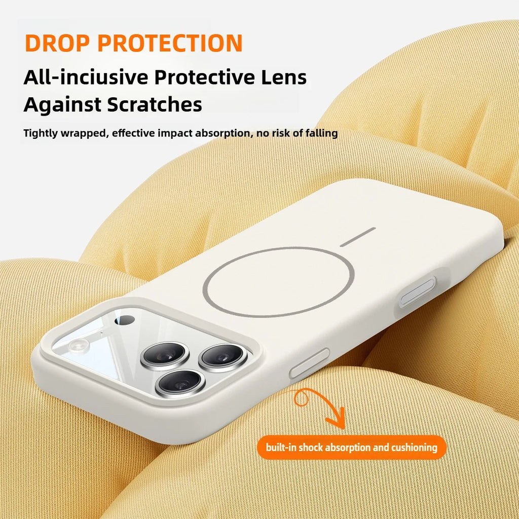 MagSafe Liquid Silicone iPhone Case Soft Magnetic Anti-Slip Protective Cover