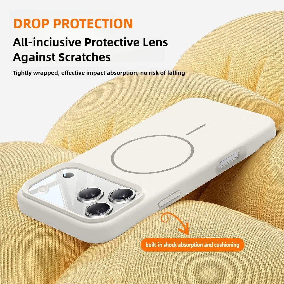MagSafe Liquid Silicone iPhone Case Soft Magnetic Anti-Slip Protective Cover