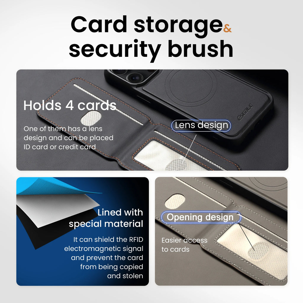 2-in-1 Magnetic Detachable Leather iPhone Case Wallet Card Holder Cover
