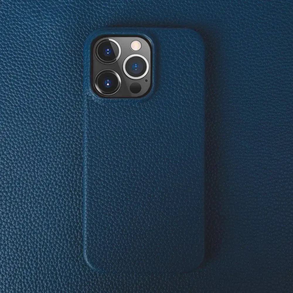 Luxury Genuine Leather iPhone Case Slim Shockproof Premium Cover