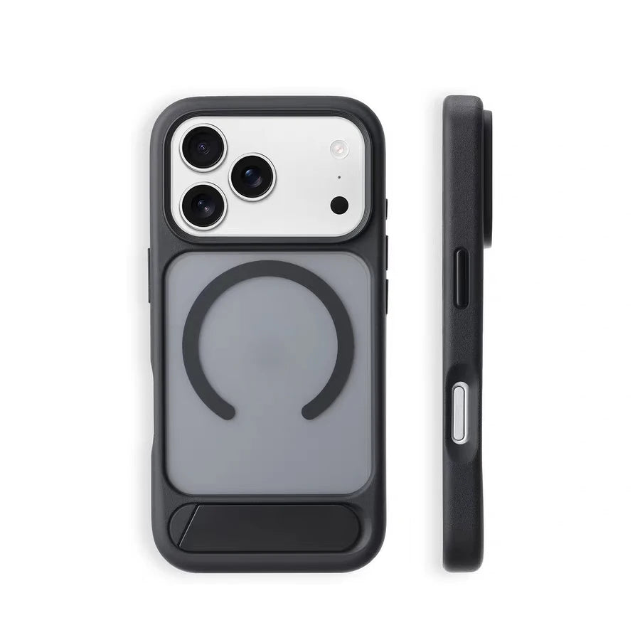 MagSafe Invisible Stand iPhone Case Matte Magnetic Kickstand Protective Cover