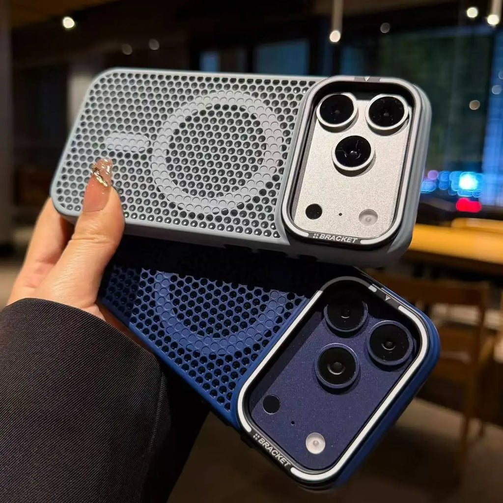MagSafe Cooling Mesh iPhone Case Camera Mount Shockproof Protective Cover