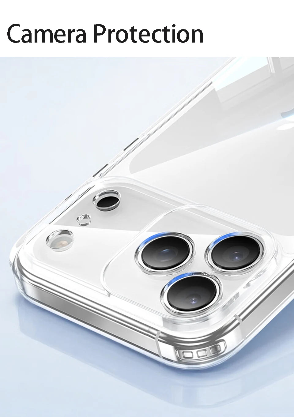 Luxury Clear Soft TPU iPhone Case Transparent Slim Protective Cover
