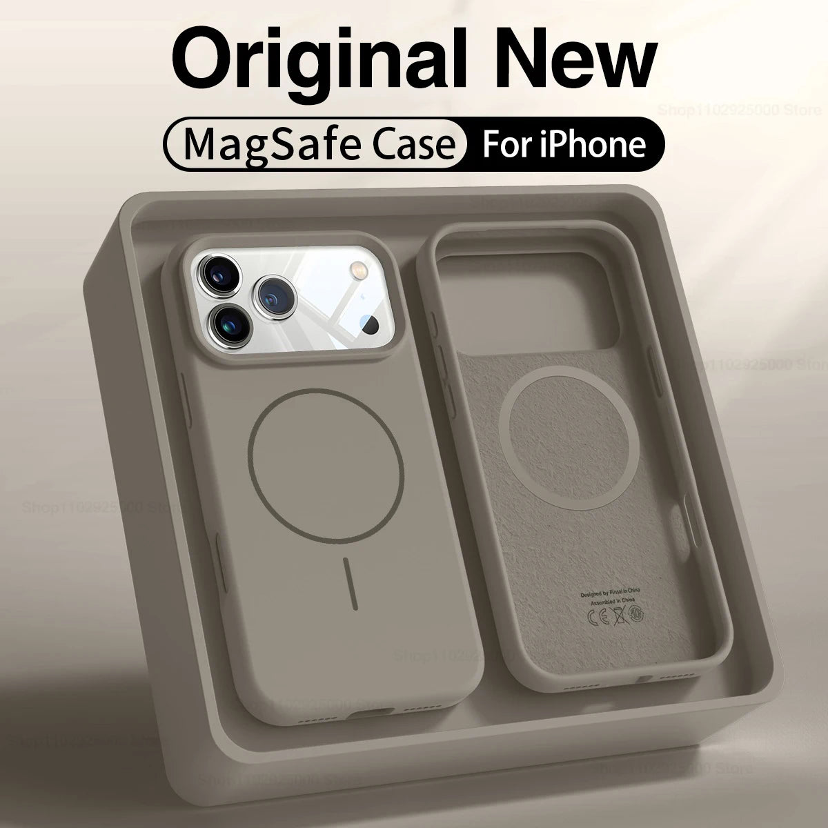 MagSafe Liquid Silicone iPhone Case Soft Magnetic Anti-Slip Protective Cover