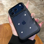 Crystal Clear iPhone Case with Camera Touch Button Shockproof Protective Cover