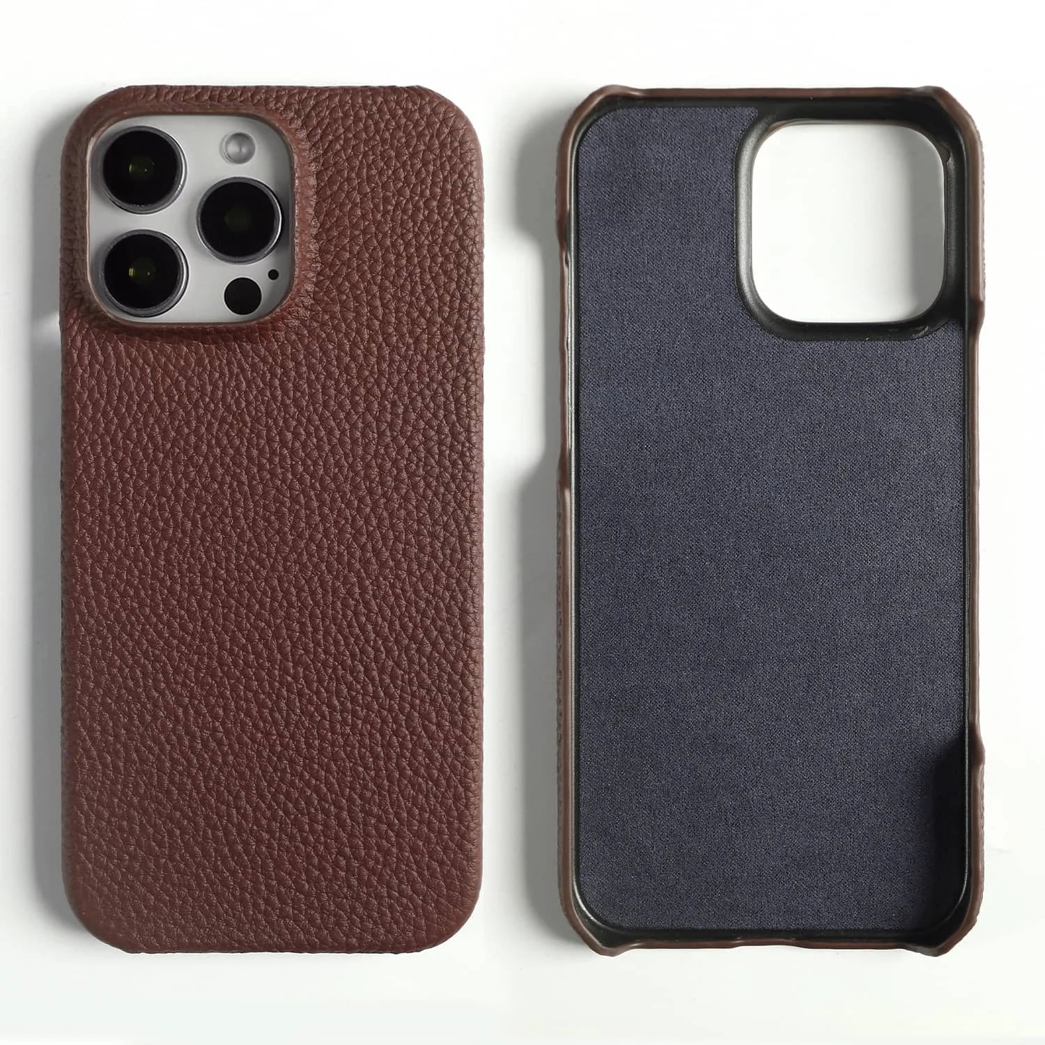 Luxury Genuine Leather iPhone Case Slim Shockproof Premium Cover