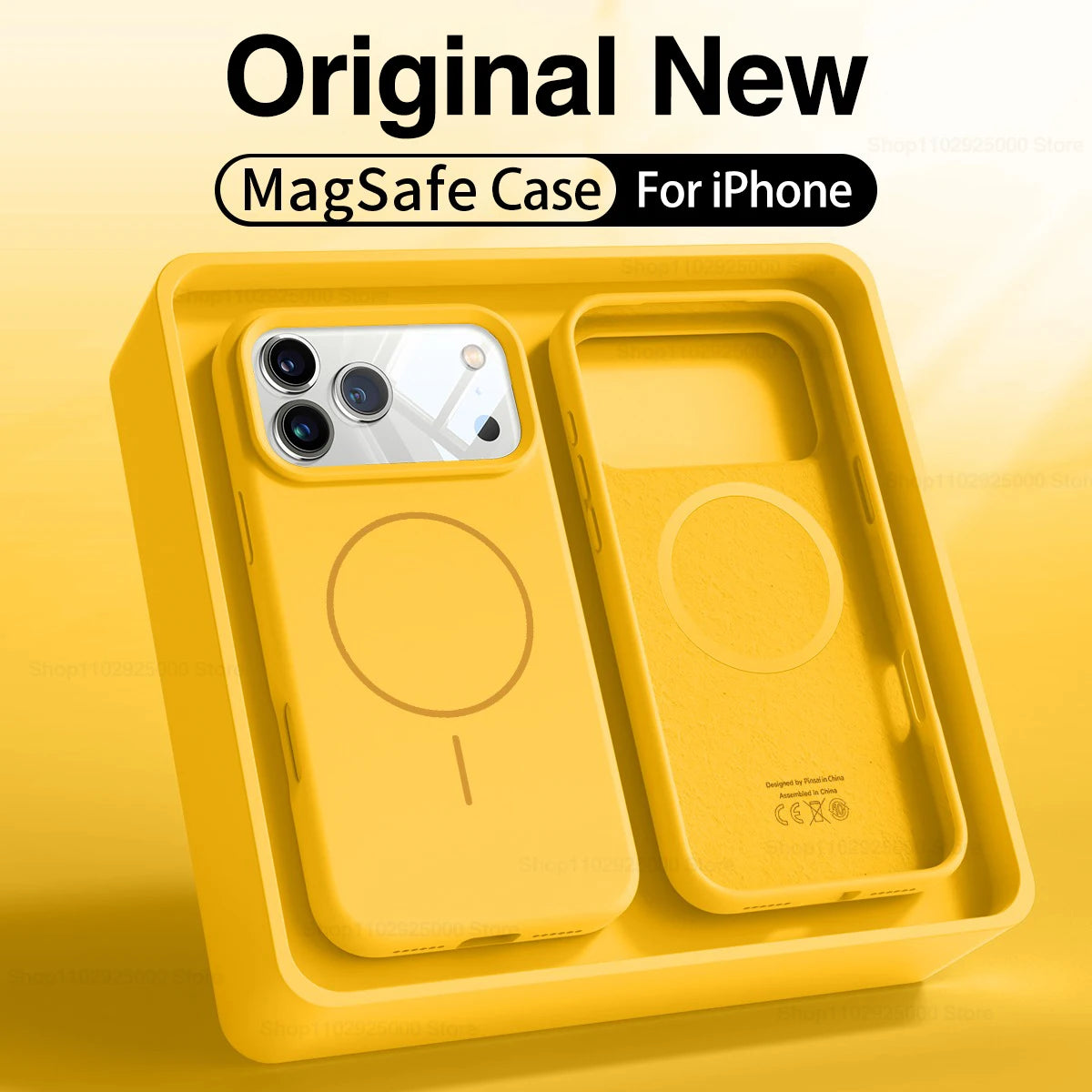 MagSafe Liquid Silicone iPhone Case Soft Magnetic Anti-Slip Protective Cover