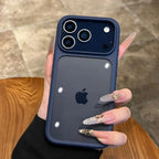 Crystal Clear iPhone Case with Camera Touch Button Shockproof Protective Cover