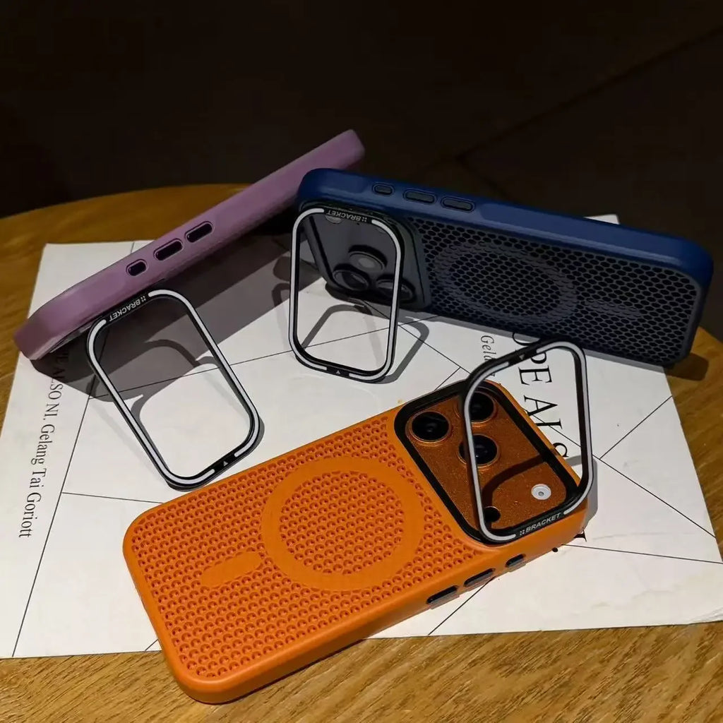 MagSafe Cooling Mesh iPhone Case Camera Mount Shockproof Protective Cover