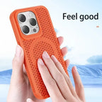 MagSafe Cooling Mesh iPhone Case Heat Dissipation Breathable Shockproof Cover