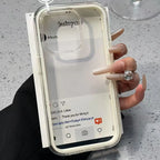 Candy Color Frame Clear Back iPhone Case Shockproof Acrylic Bumper Cover