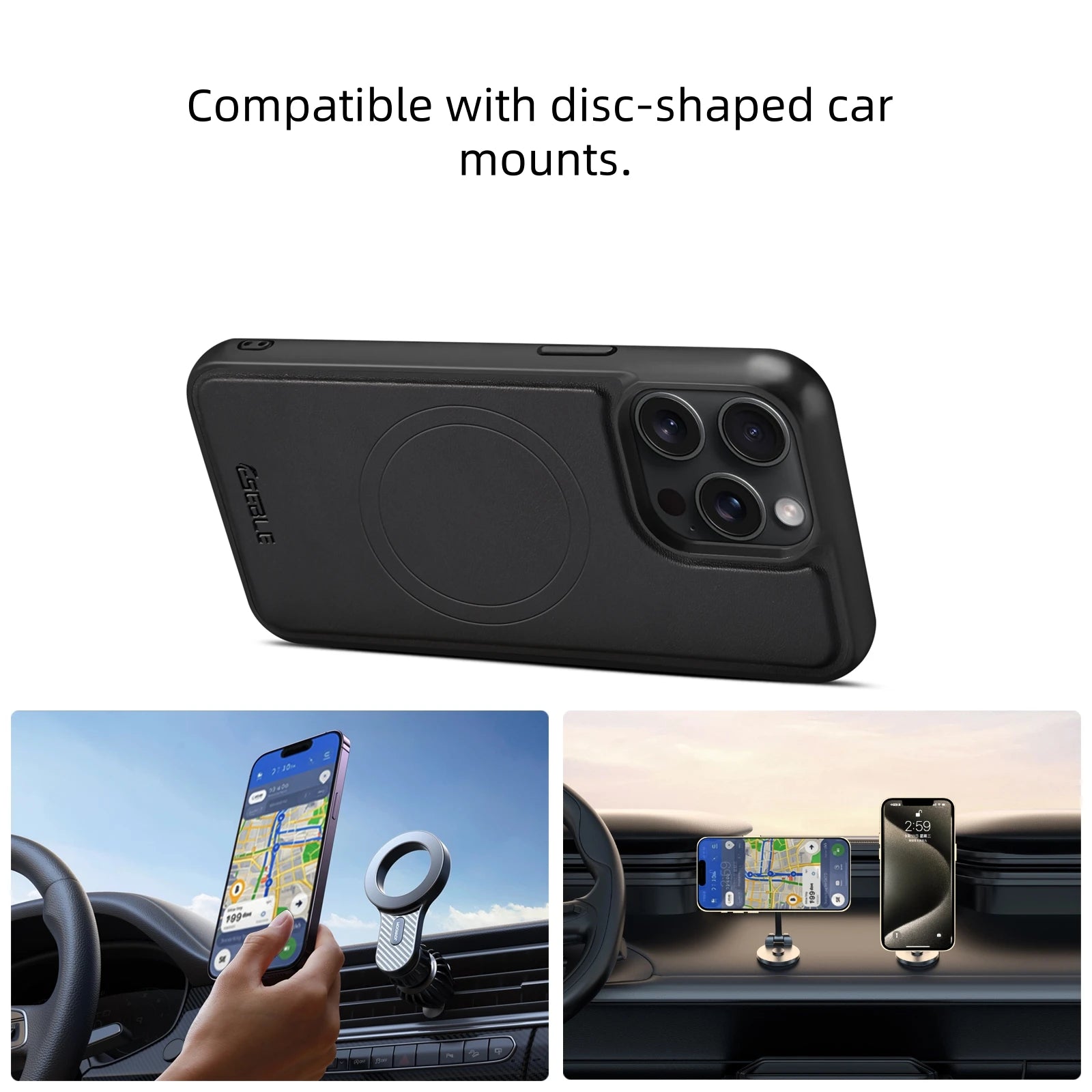 2-in-1 Magnetic Detachable Leather iPhone Case Wallet Card Holder Cover