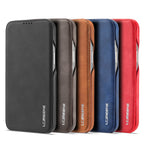 Leather Flip Wallet iPhone Case Card Holder Magnetic Book Cover