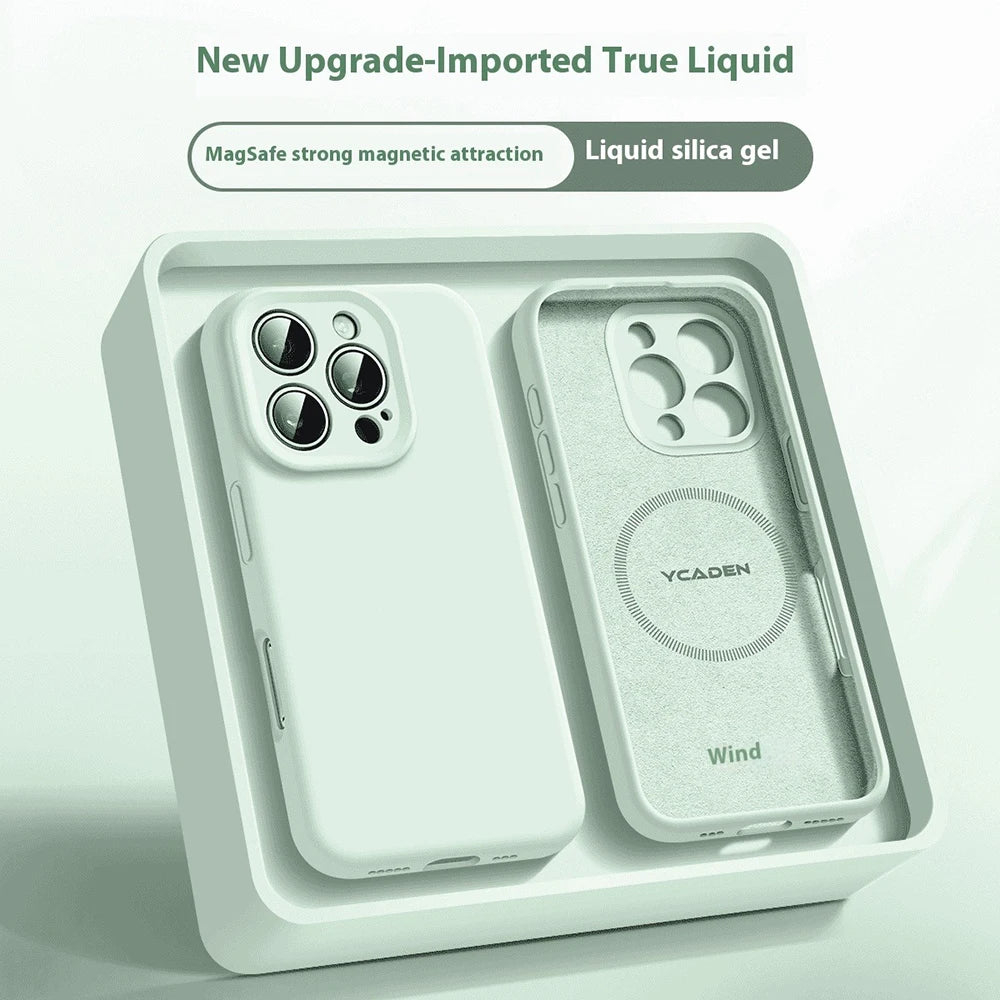 Candy Color MagSafe Liquid Silicone iPhone Case Soft Magnetic Protective Cover Secondary image