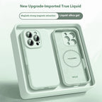 Candy Color MagSafe Liquid Silicone iPhone Case Soft Magnetic Protective Cover