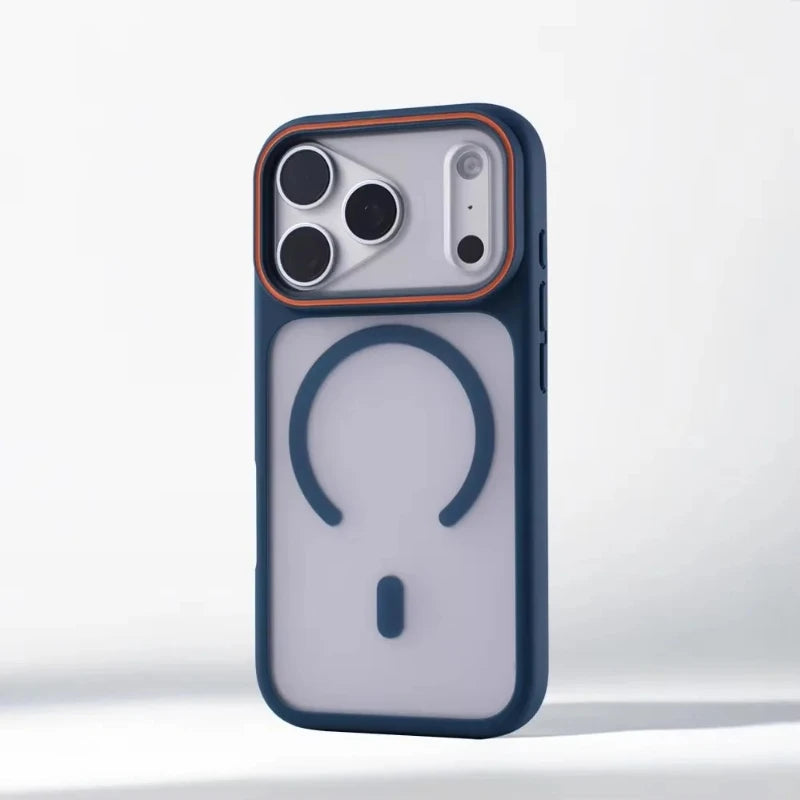 Translucent Matte MagSafe iPhone Case Magnetic Shockproof Protective Cover