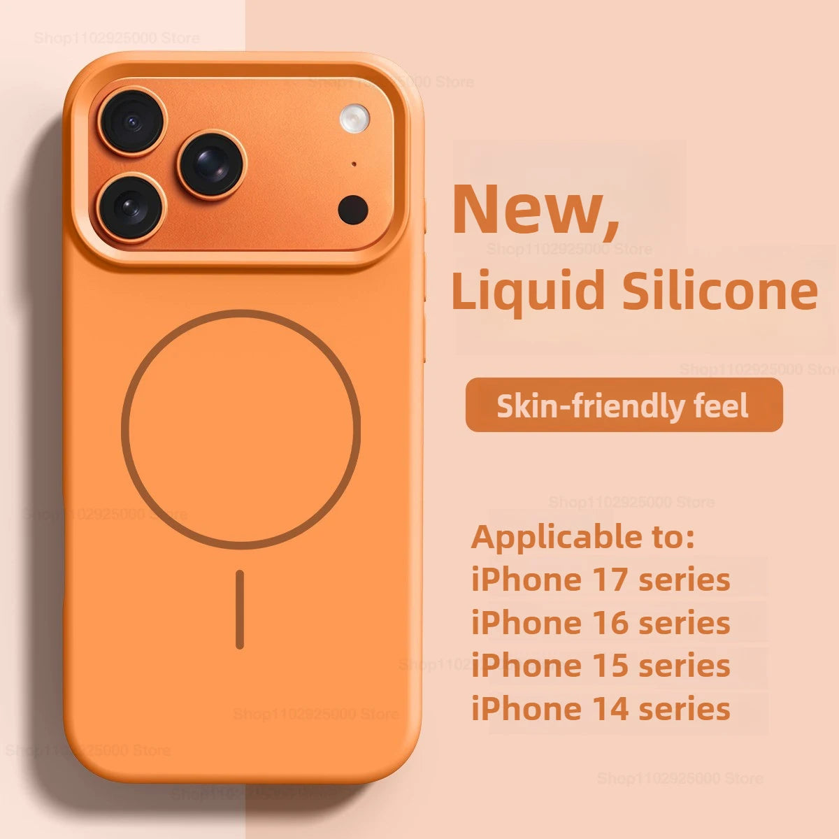 MagSafe Liquid Silicone iPhone Case Soft Magnetic Anti-Slip Protective Cover