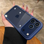 Crystal Clear iPhone Case with Camera Touch Button Shockproof Protective Cover