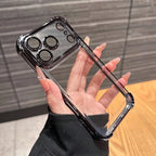Luxury Transparent Shockproof iPhone Case Cushioned TPU Protective Cover