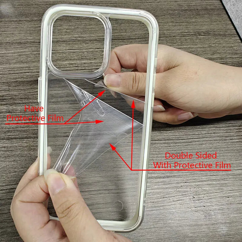 Candy Color Frame Clear Back iPhone Case Shockproof Acrylic Bumper Cover