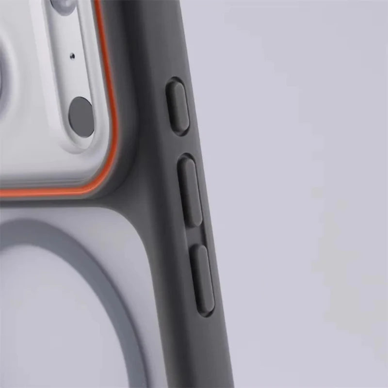Translucent Matte MagSafe iPhone Case Magnetic Shockproof Protective Cover