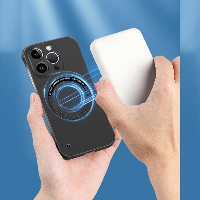 Ultra Thin Matte Magnetic iPhone Case Frameless Hard PC Slim Cover