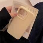 Dopamine Color Silicone iPhone Case Soft Solid Color Shockproof Cover