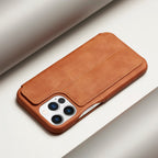 Leather Flip Wallet iPhone Case Card Holder Magnetic Book Cover
