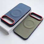 MagSafe Woven Leather iPhone Case TPU Soft Anti-Fingerprint Magnetic Cover
