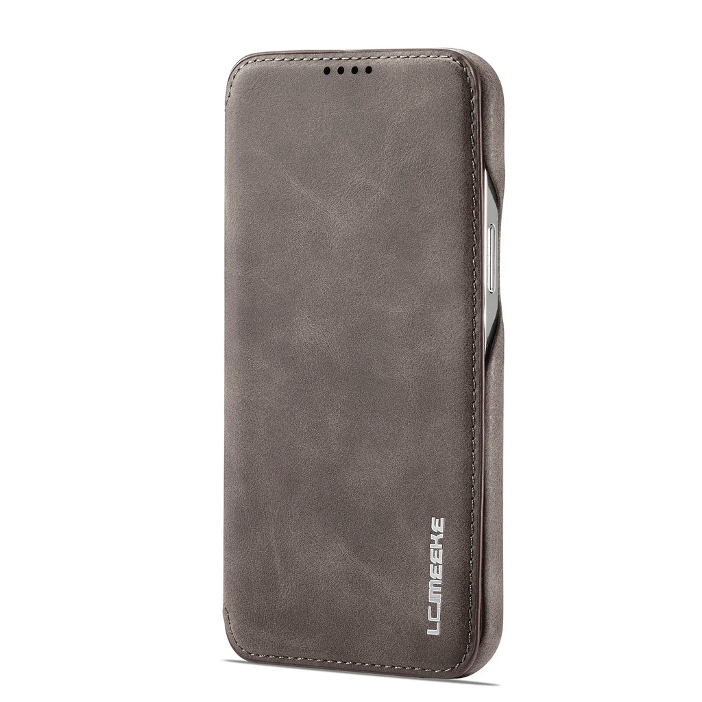 Leather Flip Wallet iPhone Case Card Holder Magnetic Book Cover