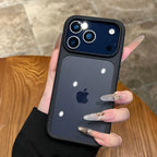 Crystal Clear iPhone Case with Camera Touch Button Shockproof Protective Cover