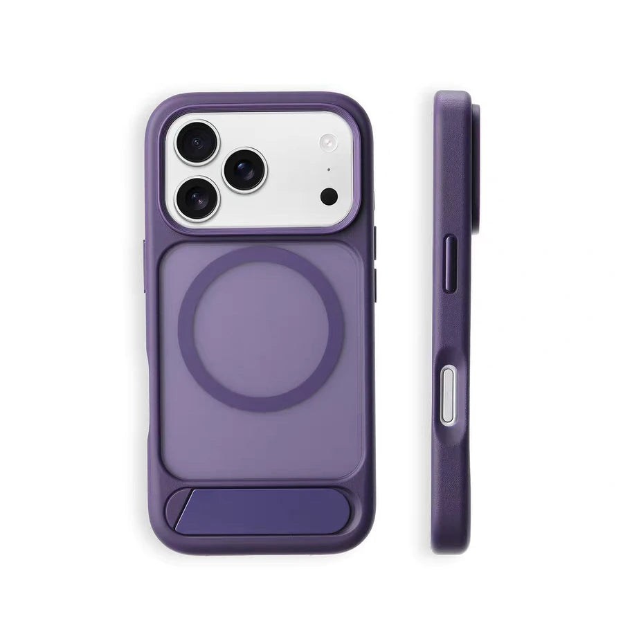 MagSafe Invisible Stand iPhone Case Matte Magnetic Kickstand Protective Cover