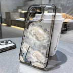 Flower Transparent iPhone Case Shockproof Silicone Soft Protective Cover