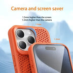MagSafe Cooling Mesh iPhone Case Heat Dissipation Breathable Shockproof Cover