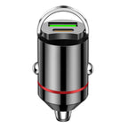 200W Dual USB Car Charger Fast Charging Adapter Compact Alloy Design