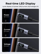 240W USB C to USB C Cable PD3.1 Fast Charging Digital Display Cord